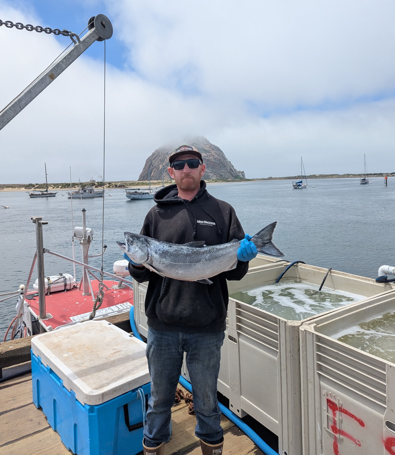 Hank holding a salmon
