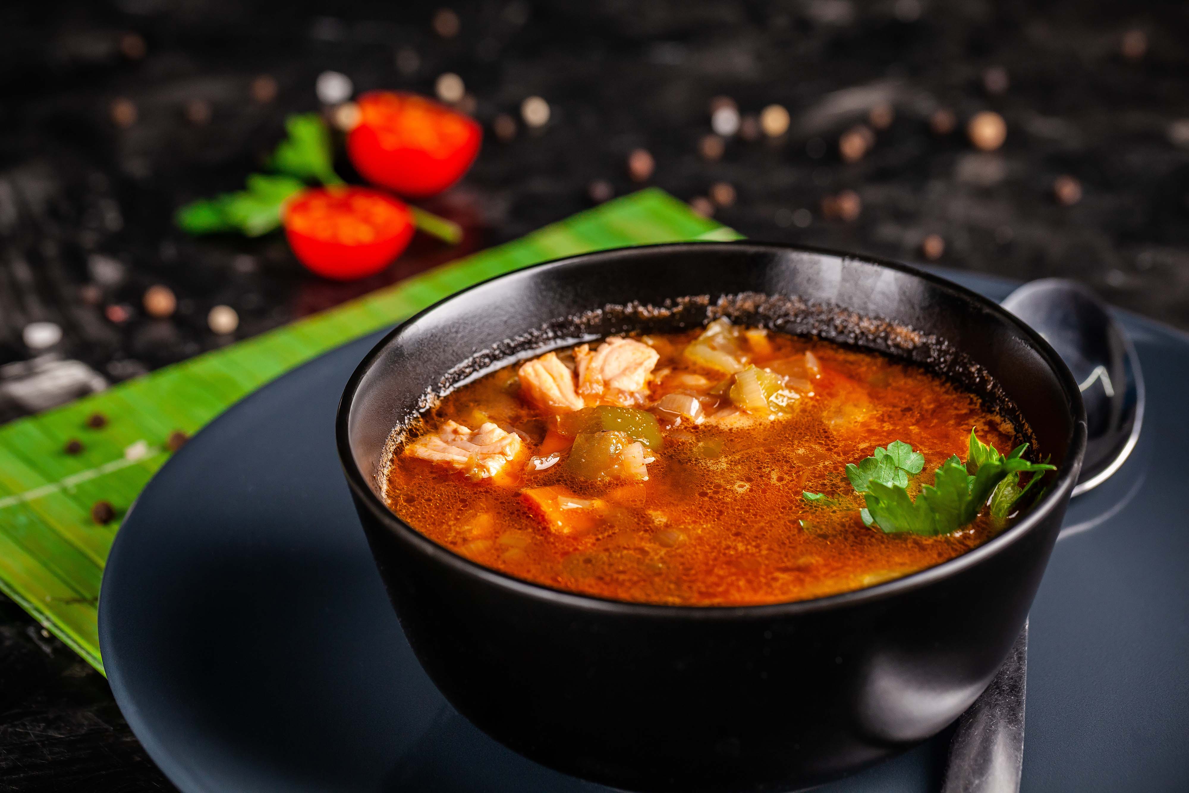 Stock photo of fish soup. Credit: zukamilov, Adobe Stock