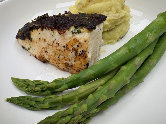 Herb-crusted Halibut