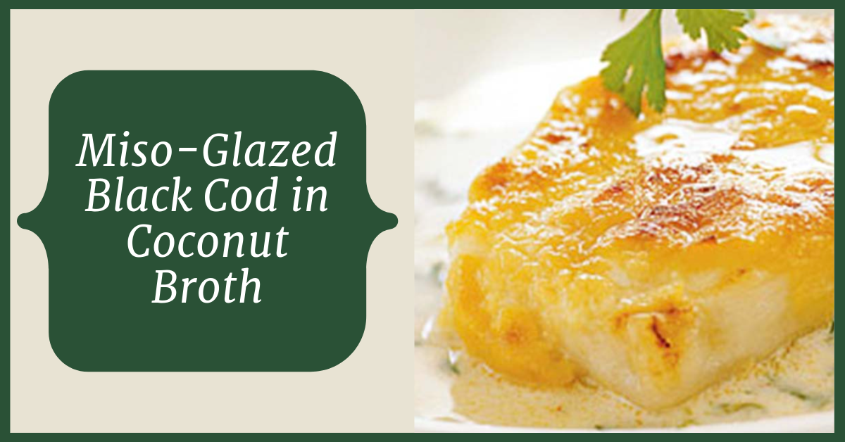 Miso glazed black cod