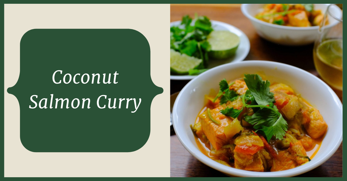 Coconut salmon curry
