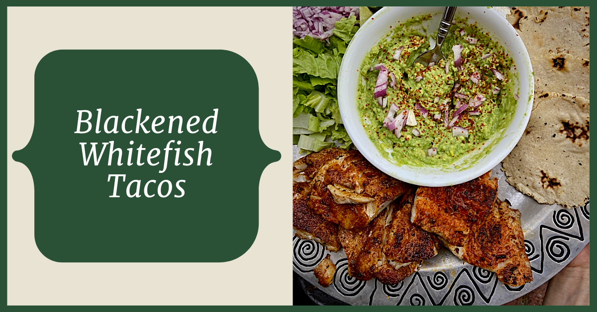 Blackened fish tacos