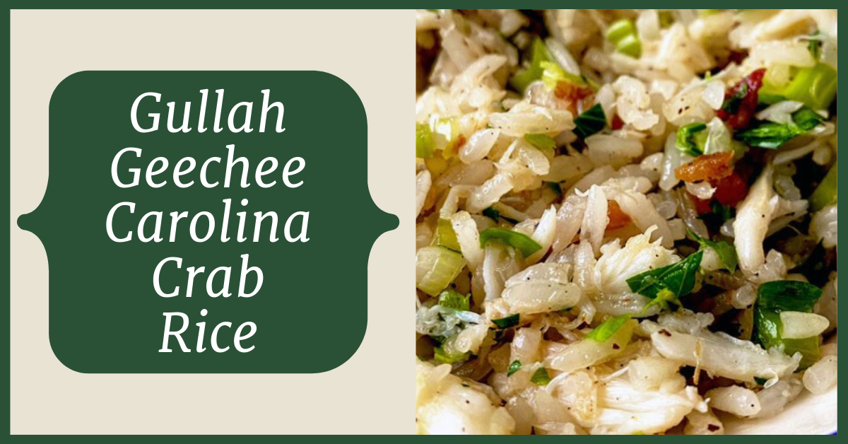 Gullah Geechee Carolina crab rice