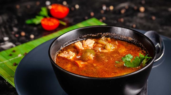 Stock photo of fish soup. Credit: zukamilov, Adobe Stock