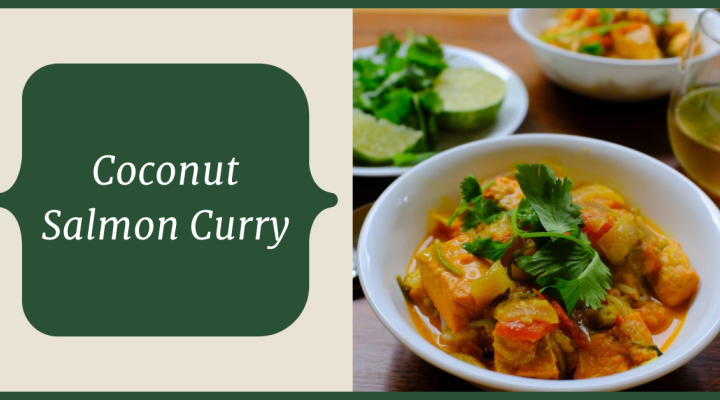 Coconut salmon curry