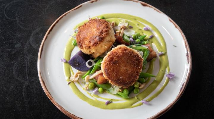 photograph of Dungeness Crab cakes