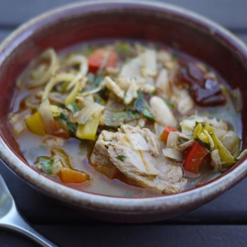San Diego Fishermen's Chili in bowl, photo by TS Talley
