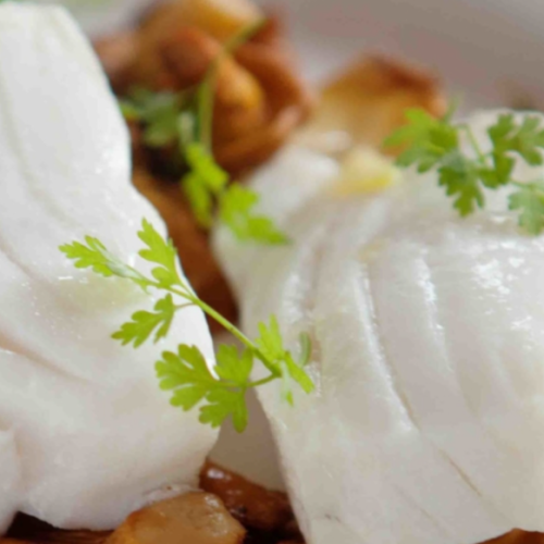 Lemongrass-Poached Halibut 