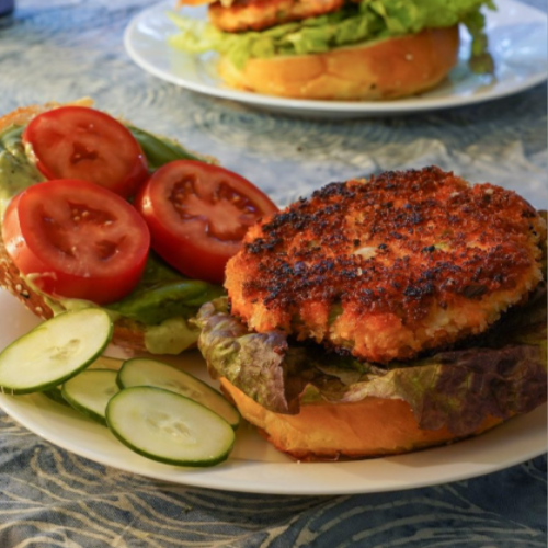 Fisherman's grilled salmon and salmon sliders